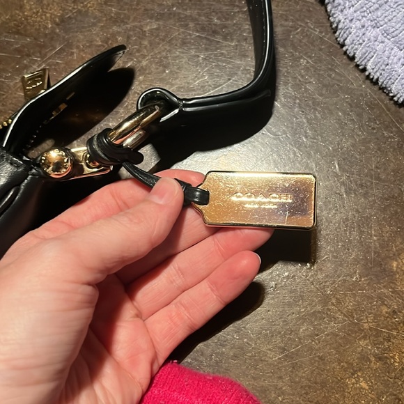 Black Leather Coach Purse - Picture 4 of 4